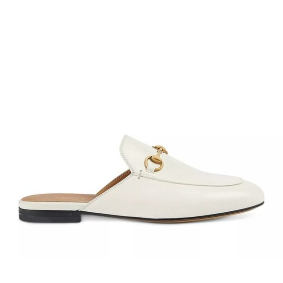 Gucci Princetown Leather Slipper White -8.5 - Picture 6 of 13